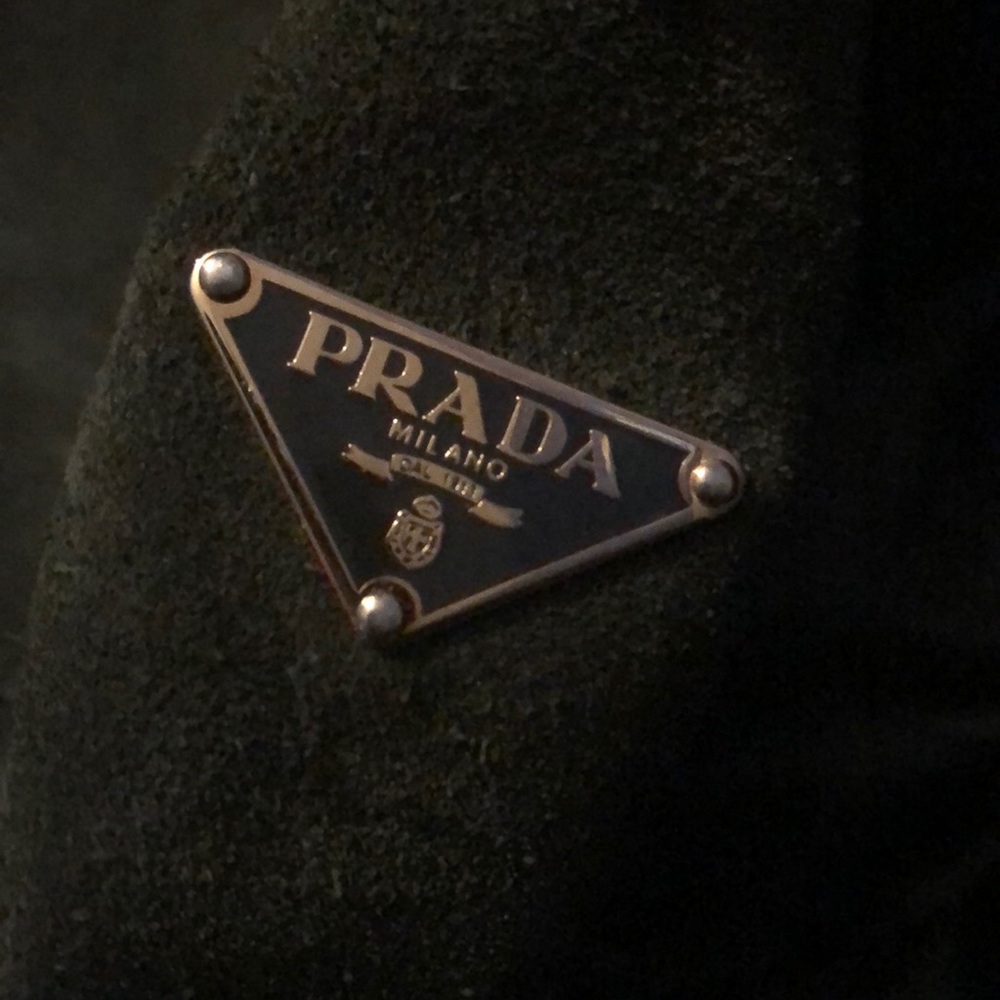 prada suede bag